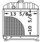 Fits Kubota Tractor Radiator - 10 3/4 x 14 x 2