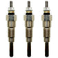 Set of Three (3) Glow Plugs Fits Kubota 15521-65510 KH-8 B5200 B7001 B7100 L8200