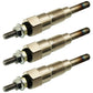 Set of 3 Glow Plugs Fits Kubota Tractors B5001 B5100 B6100 B7100 RC-15FD GV3240