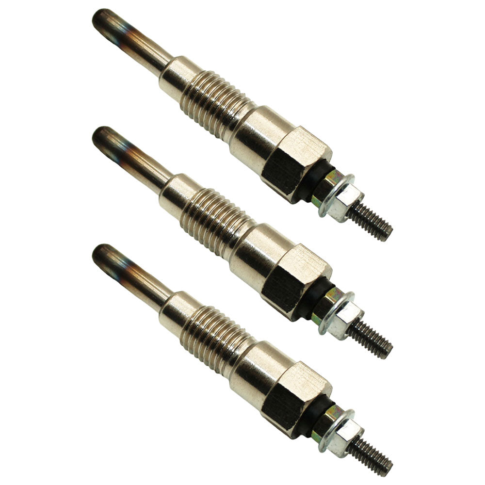 Set of 3 Glow Plugs Fits Kubota Tractors B5001 B5100 B6100 B7100 RC-15FD GV3240