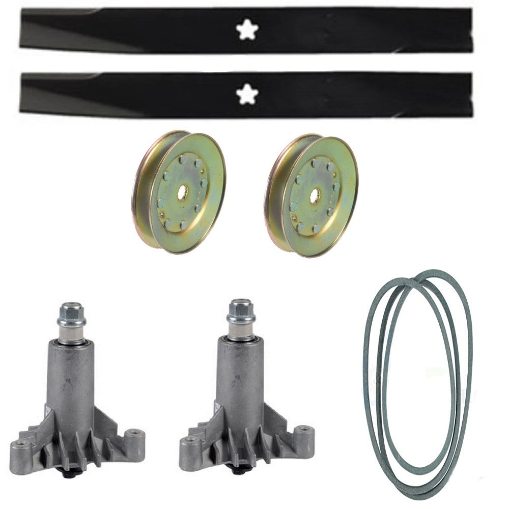 38" Deck Rebuild Kit Fits Craftsman Fits Husqvarna Spindles Blades Pulleys