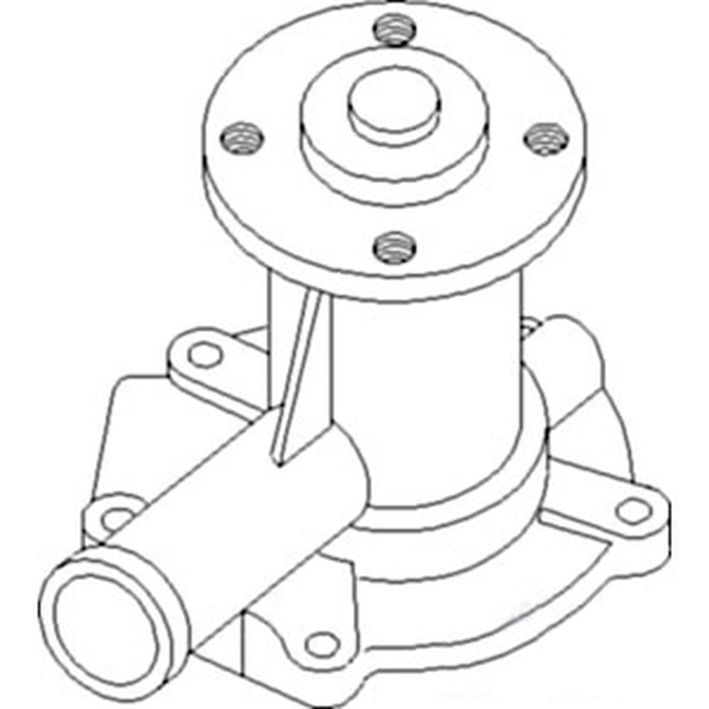 15552-73030 Water Pump Fits Kubota Tractor B8200 Excavator KH35 B8200DP B8200EP