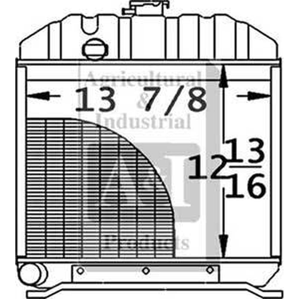 New Radiator Fits Kubota L245DT, L245F, L245H