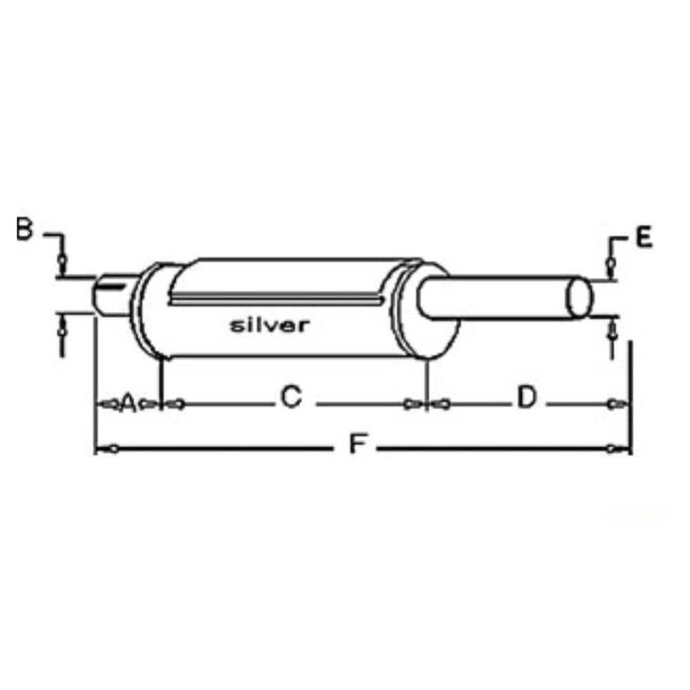 Muffler Fits White Replaces 164080A