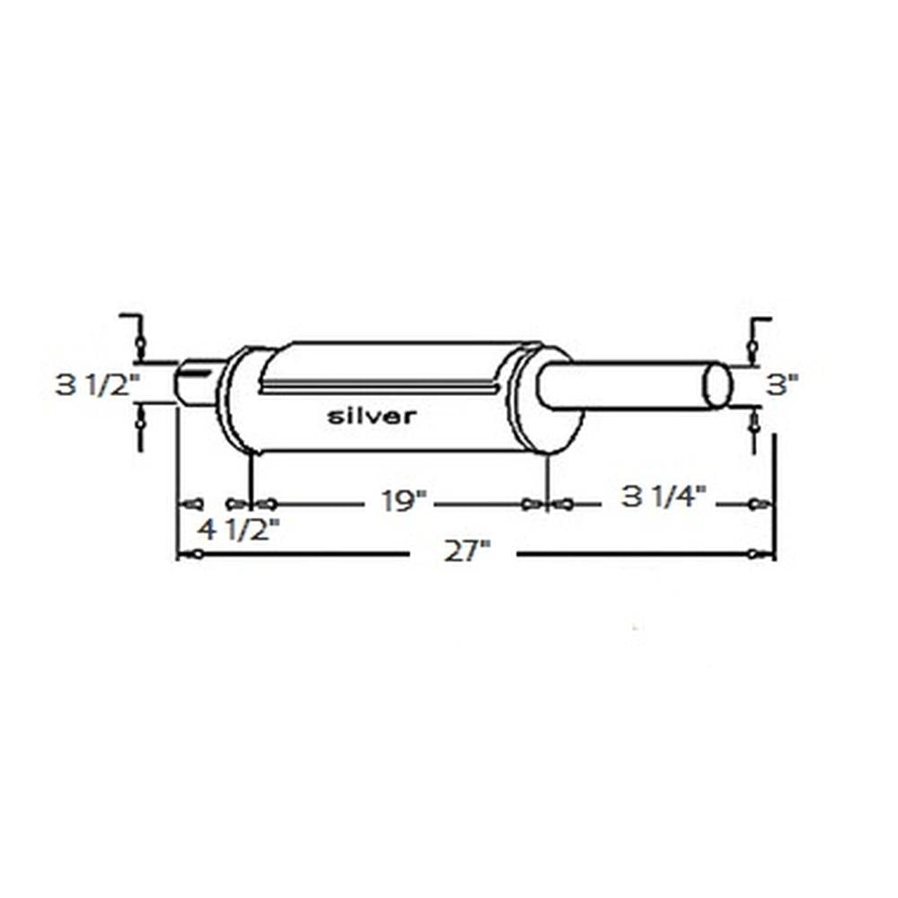 Muffler for Oliver 155981A 1900 1950