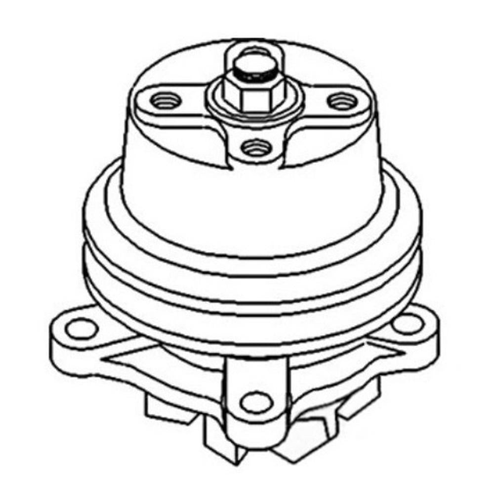 15602-73030 Water Pump 4.5" Dia Fits Kubota Tractor Model M4000