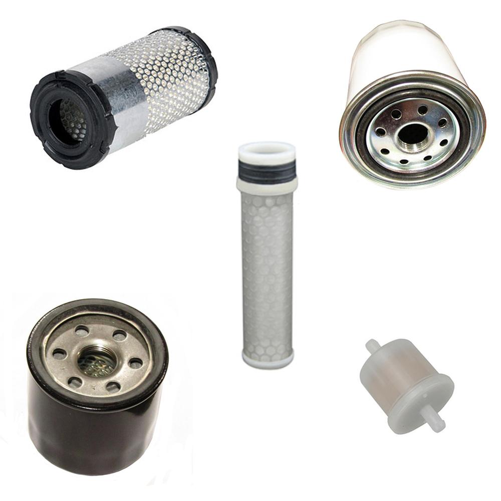 12581-43010 Engine Maintenance Filter Kit Fits Kubota ZG222 ZG227