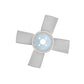 Suction Fan Blade 15862-74110 Fits Kubota Engine Z482, DF752, WG752 4 Blades
