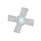 Suction Fan Blade 15862-74110 Fits Kubota Engine Z482, DF752, WG752 4 Blades