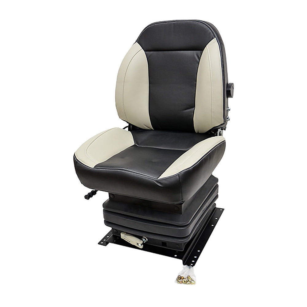 Black and Gray Vinyl Economy Seat Assembly 159-2950-E Fits CAT D3G D6R D9T