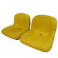 Two Yellow Pivot Style Seats Fits John Deere CS Gators