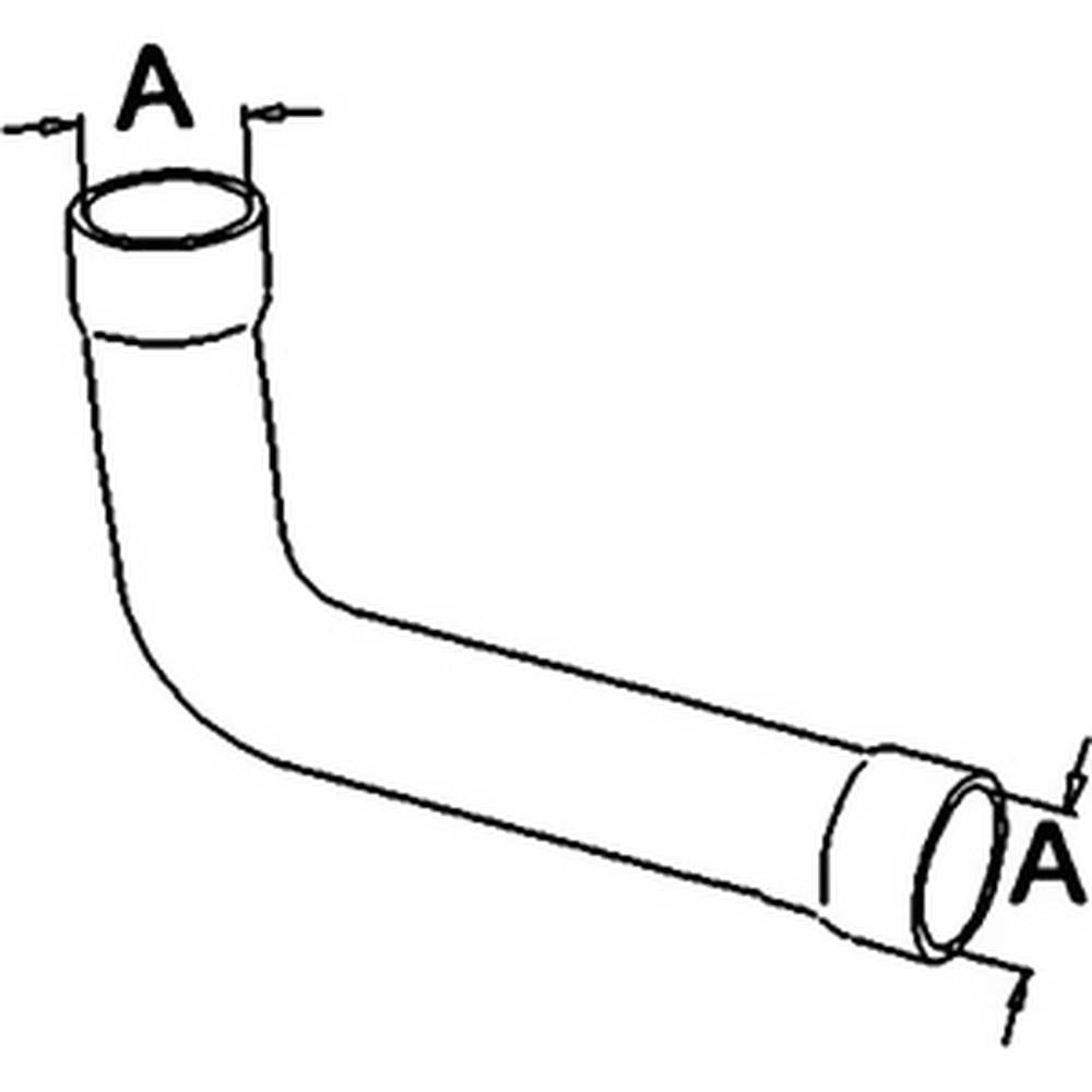 1671076M1 Fits Massey Ferguson Tractor Upper Radiator Hose 250 1080 595 2" D
