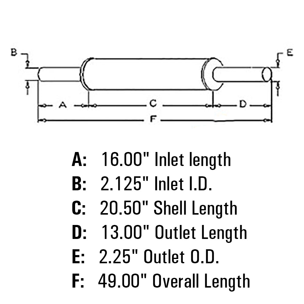 Muffler 1675390M91 Fits Massey Ferguson 275 290 30D 362 372 382 382N 565 575 590