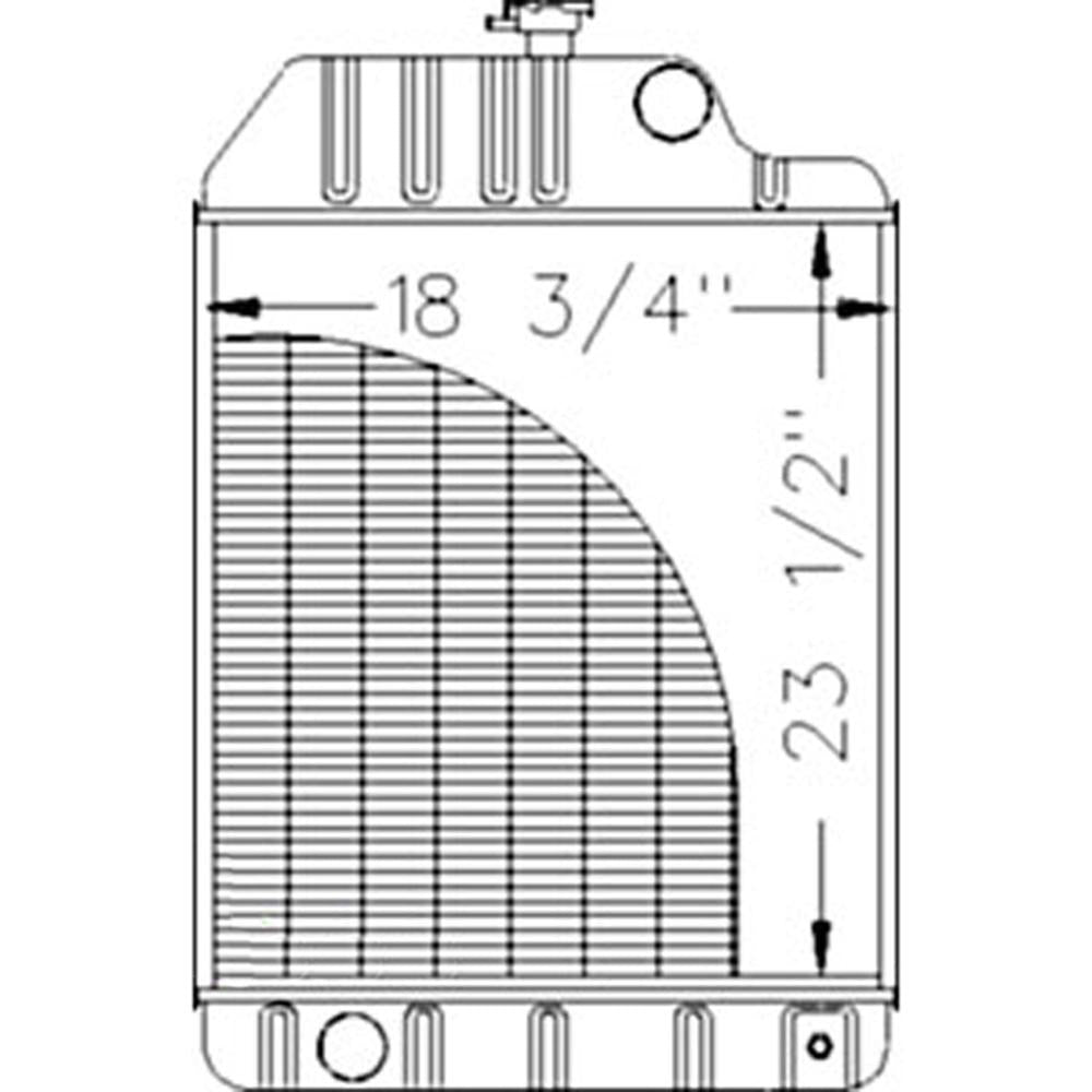 Radiator Fits Massey Ferguson Replaces 1680734M91
