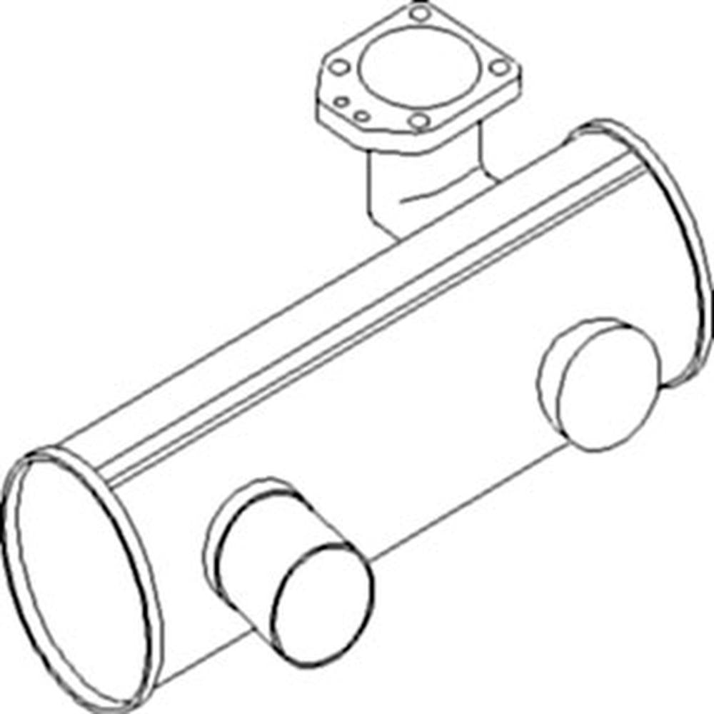 Muffler Fits Massey Ferguson Replaces 1694963M5