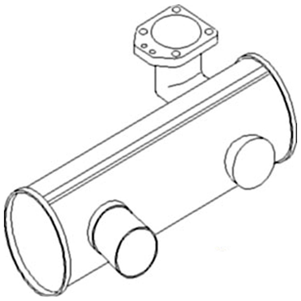 Muffler Fits Massey Ferguson Replaces 1694963M5