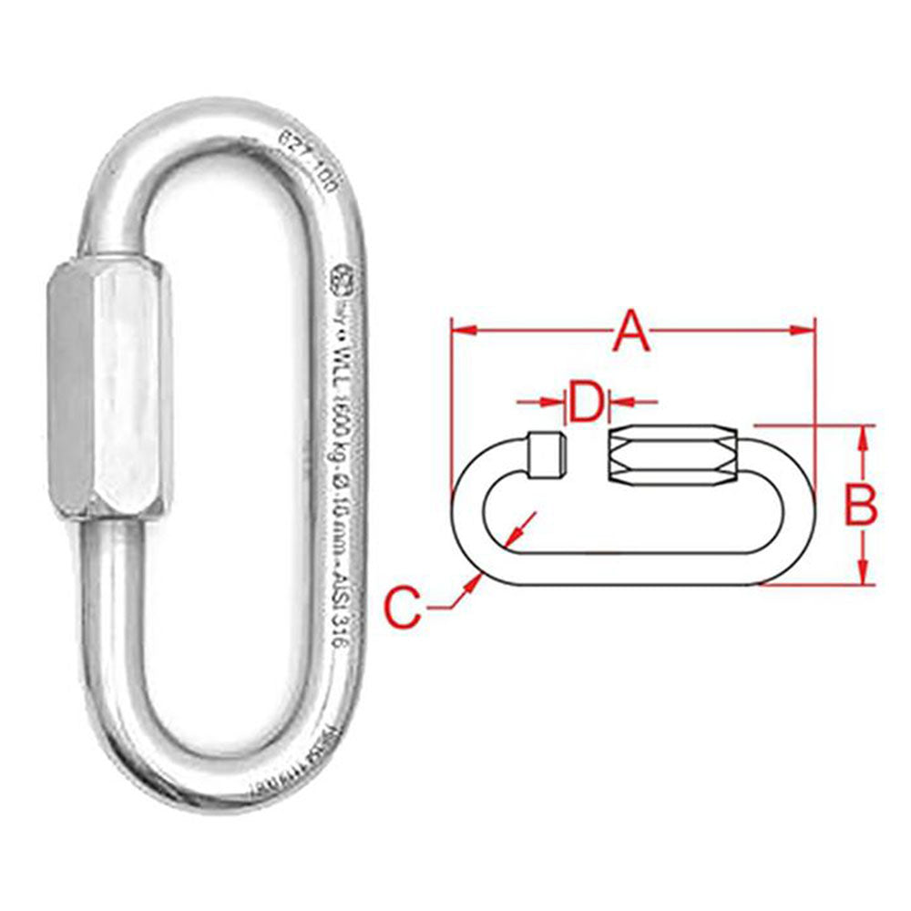16986 QUICK LINK OVAL LONG 4.15"