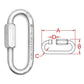 16987 QUICK LINK OVAL LONG 4.88"