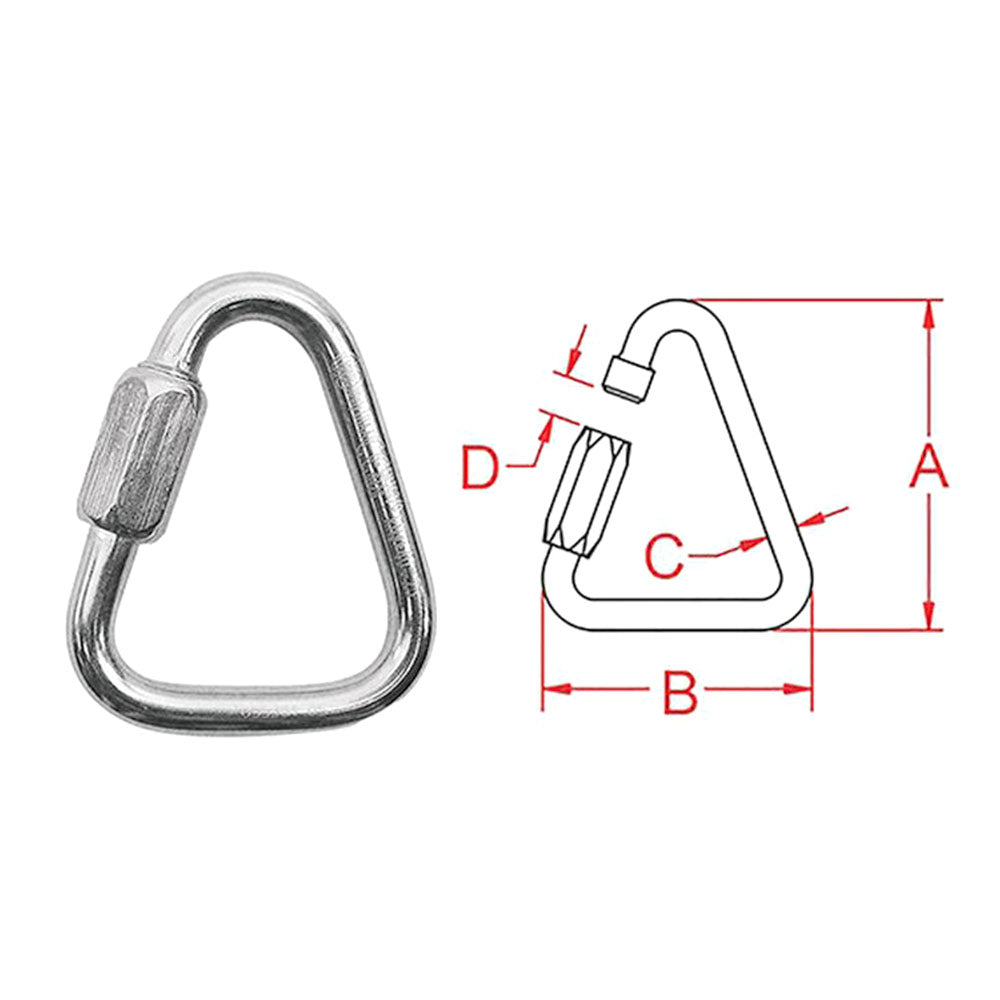 16988 QUICK LINK TRIANGLE 2.83"