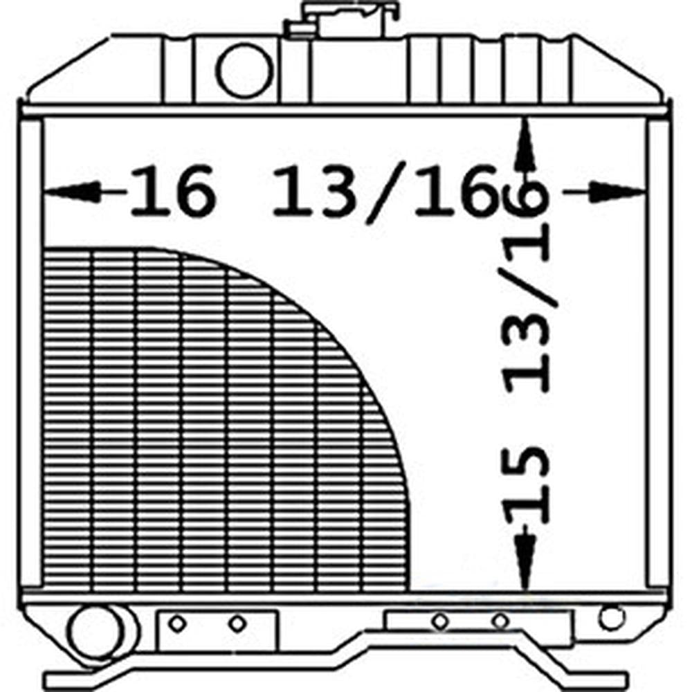 Radiator Fits L2850 L2850DT L2850DT-GST L2850F L3250 L3250DT 17355-72060