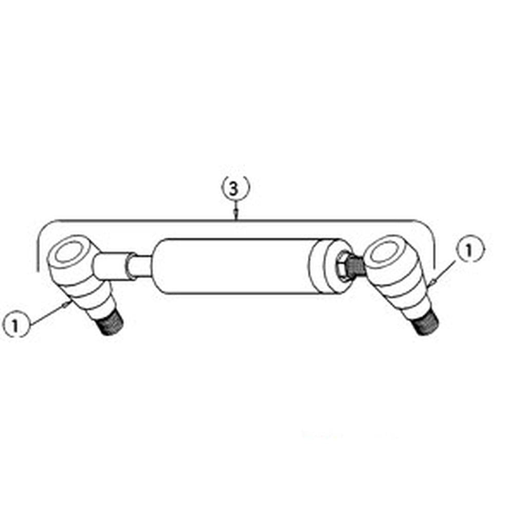 Universal Power Steering Cylinder Fits Massey Ferguson Replaces 1749213M1
