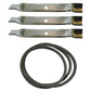 Mower Deck Belt & Blade Set Fits AYP Replaces 144767