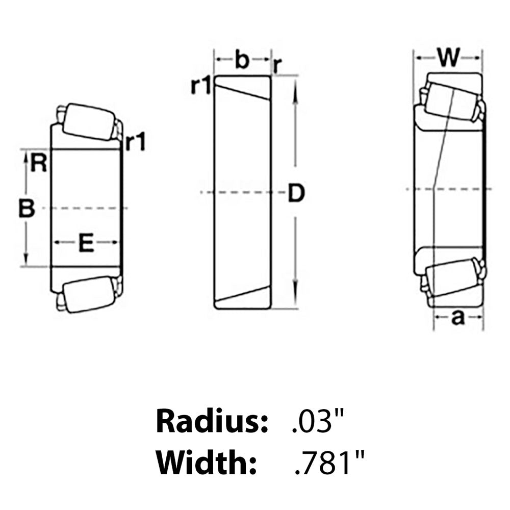 TAPERED BEARING Fits FARMALL TRACTORS 13321DA