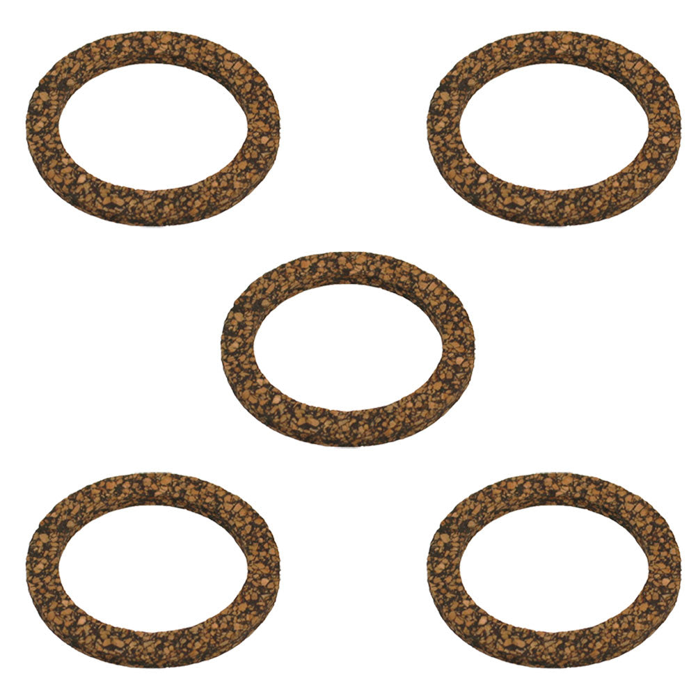 13193D Five 2" OD Cork Gaskets for Fuel Bowl Fits International 480CK 580CK 310