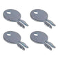 189527M91 Four (4) Ignition Keys Fits Massey Ferguson Tractor TO20 TO30 35 50 65