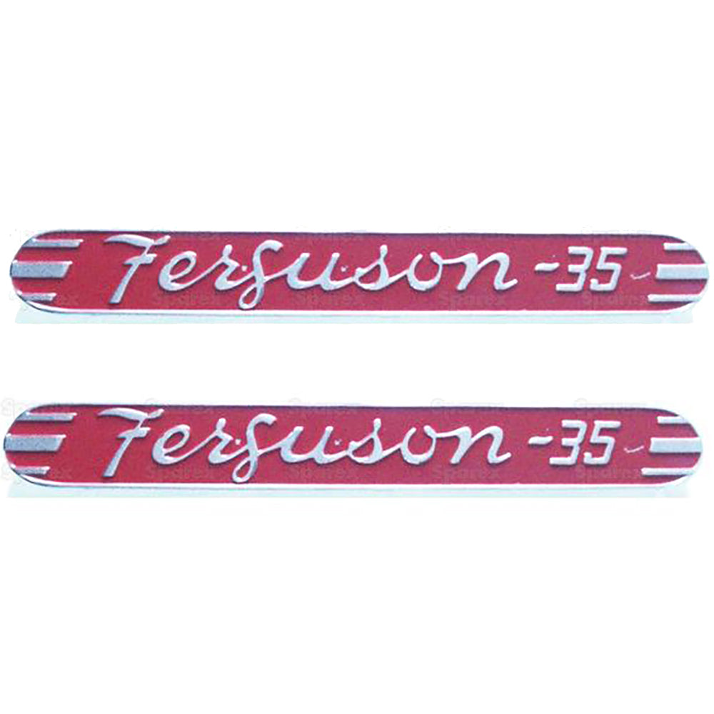 180661M1 183193M1 Hood and Side Emblems Fits Massey Ferguson TO35