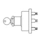 Fits Massey Ferguson 180681M93 Key Switch TE20 TEA20 TO20 TO30 TO35 35 50 65