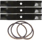 Blades & Belt Set Fits AYP Replaces 174369