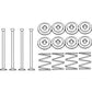 Brake Shoe Retaining Pin Kit Fits Landini Replaces 1805195M1