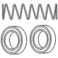 Brake Slave Cylinder Repair Kit Fits Massey Ferguson 375 383 390 398 1810917M94