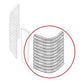 183662M1 Left Side Grille Screen Fits Massey Ferguson 50 65