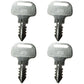 Qty 4: Ignition Key(s) Fits Kubota Replaces 18510-63720