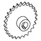 187331C1 New Unloading Auger Drive Sprocket Fits Case-IH Combine Models