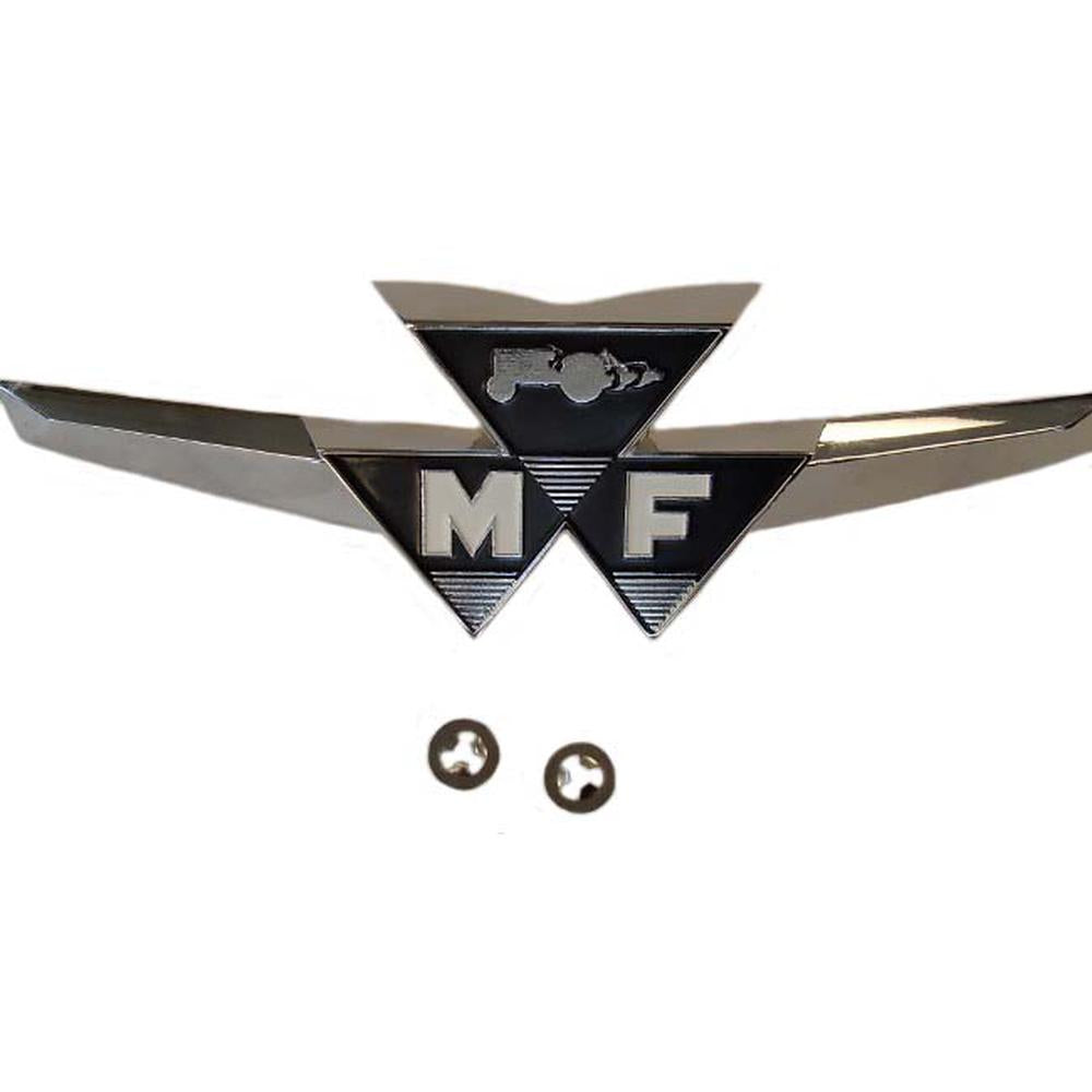 MFS103 Front Emblem w/ Clips - Fits Massey Ferguson