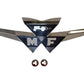 187990M1 Fits Massey Ferguson Tractor Emblem 35 Die Cast Metal Paint & Chrome