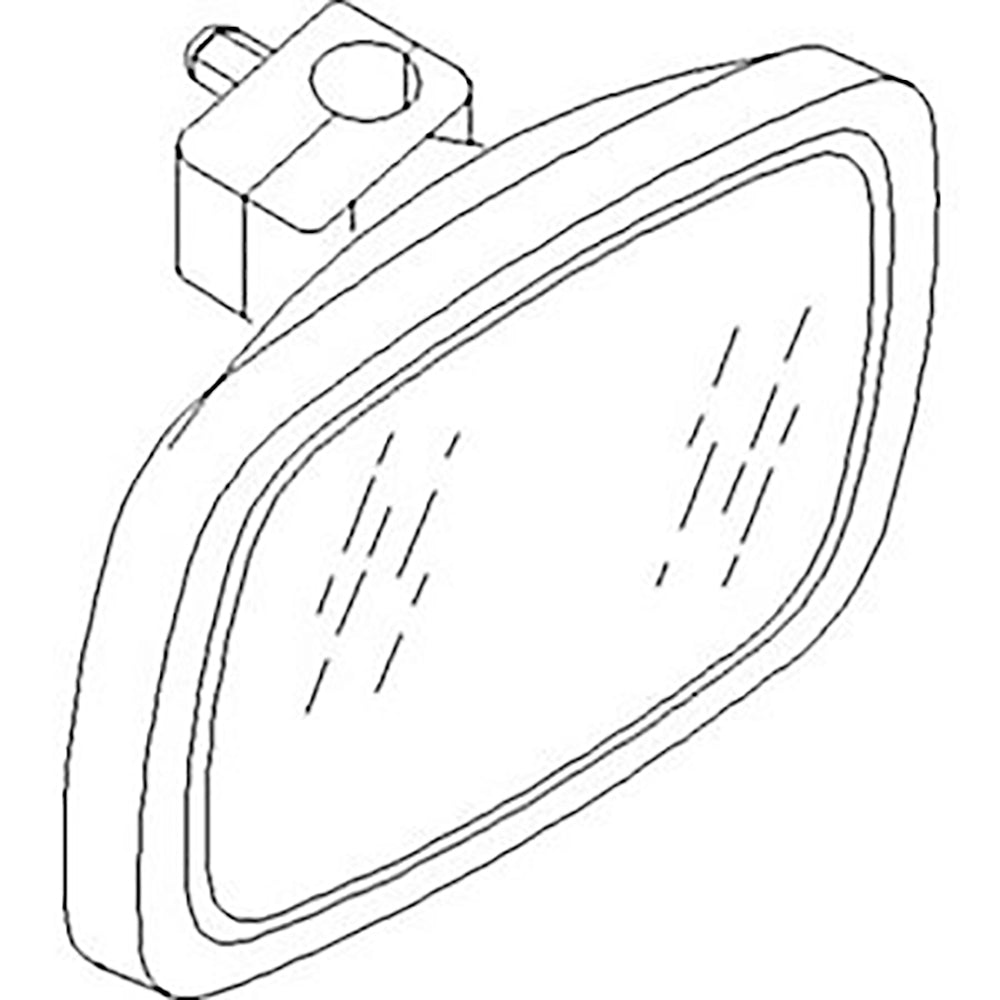 1891218M91 Mirror Head Fits Massey Ferguson Tractor 30H 50H 50HX 60H 360 375 390