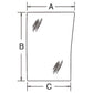 A-190029A5 Right Hand Front Lower Glass - Fits Case IH; Fits McCormick