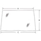 190032A5 New Front Windshield Glass Fits Case IH CX50 CX60 CX70 CX80 CX90 CX100
