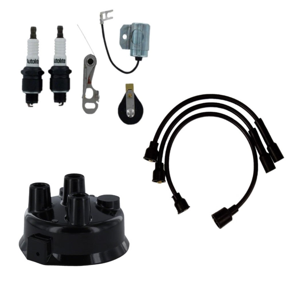 Tune Up Kit w/ Spark Plug Wires & Cap Fits John Deere Replaces 1909008