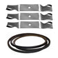 Mower Deck Belt & Blade Set Fits CRAFTSMAN Replaces 187283