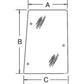 WN-192002A3-PEX Glass, Rear, Side, RH Fits Miscellaneous CI MC