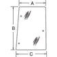 WN-192002A3-PEX Glass, Rear, Side, RH Fits Miscellaneous CI MC