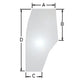 Left Hand Door Glass Fits Case/International Harvester Replaces 192003A5