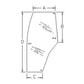 Left Hand Door Glass Fits Case/International Harvester Replaces 192003A5