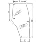 WN-192004A6-PEX Glass, Door, RH Fits McCormick CX100 CX105 CX50 CX60 CX70 CX75