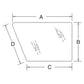 192006A5 RH Tinted Lower Door Glass Fits Case-IH Tractor Models MX100